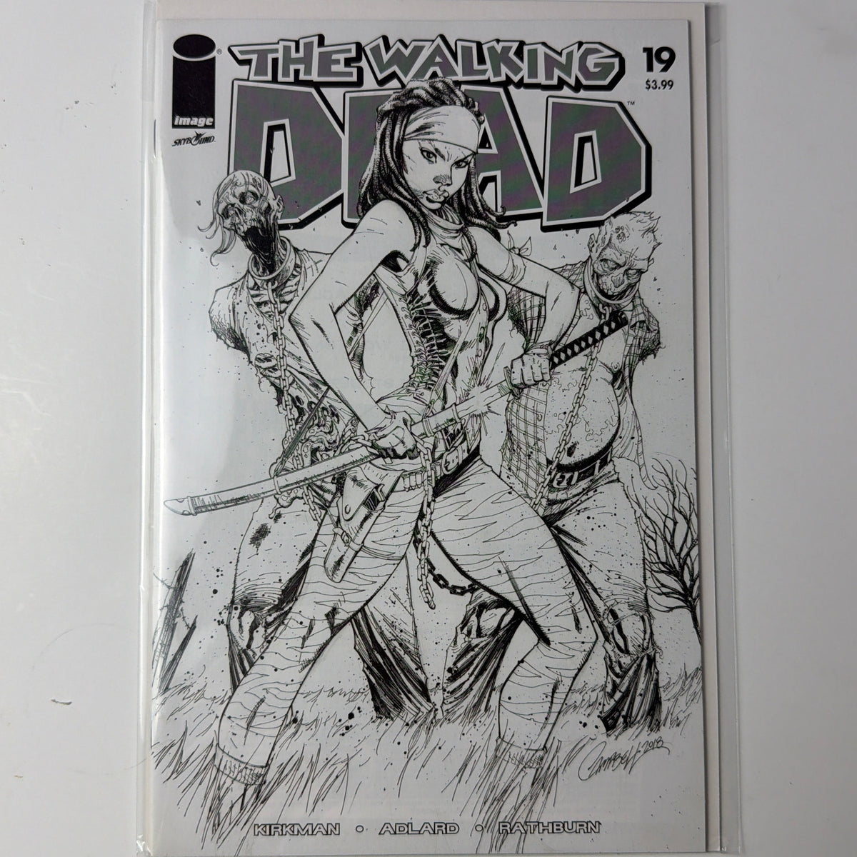The Walking Dead #19 Black and White Variant