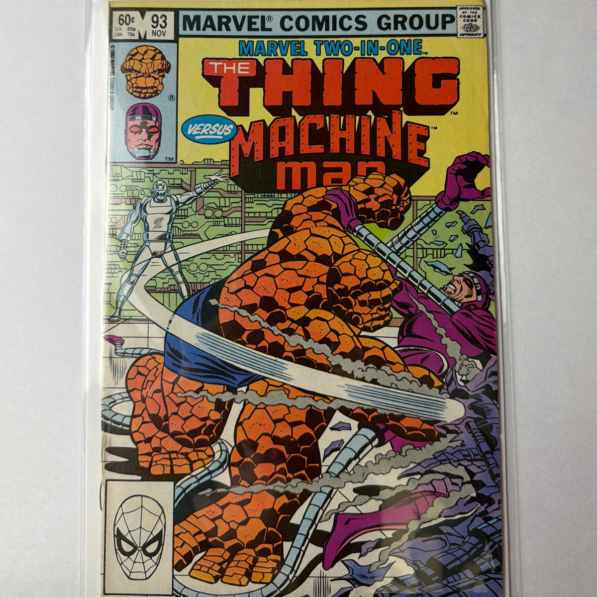Marvel Two-in-One The Thing vs. Machine Man #93