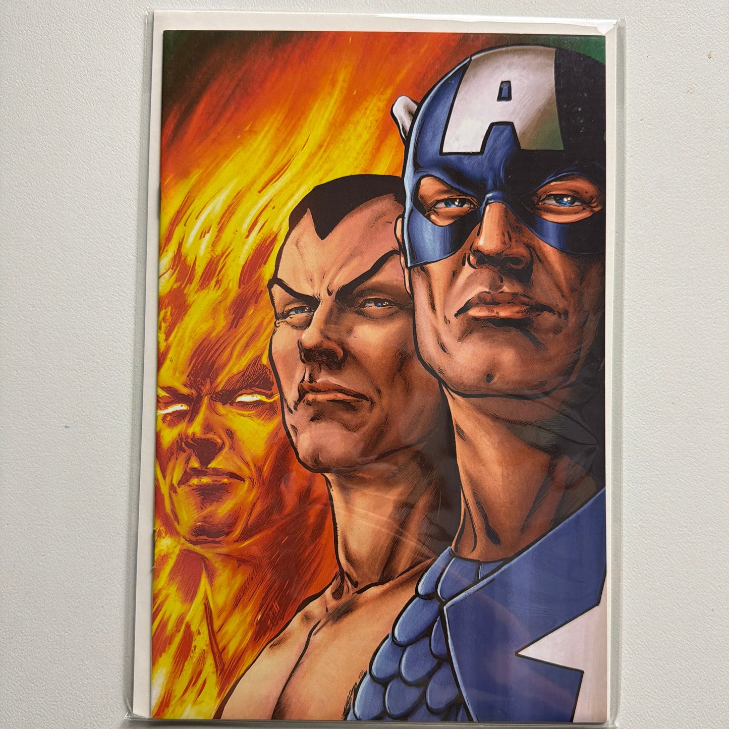 The Marvels Project #1 Torch Namor Cap Virgin Variant