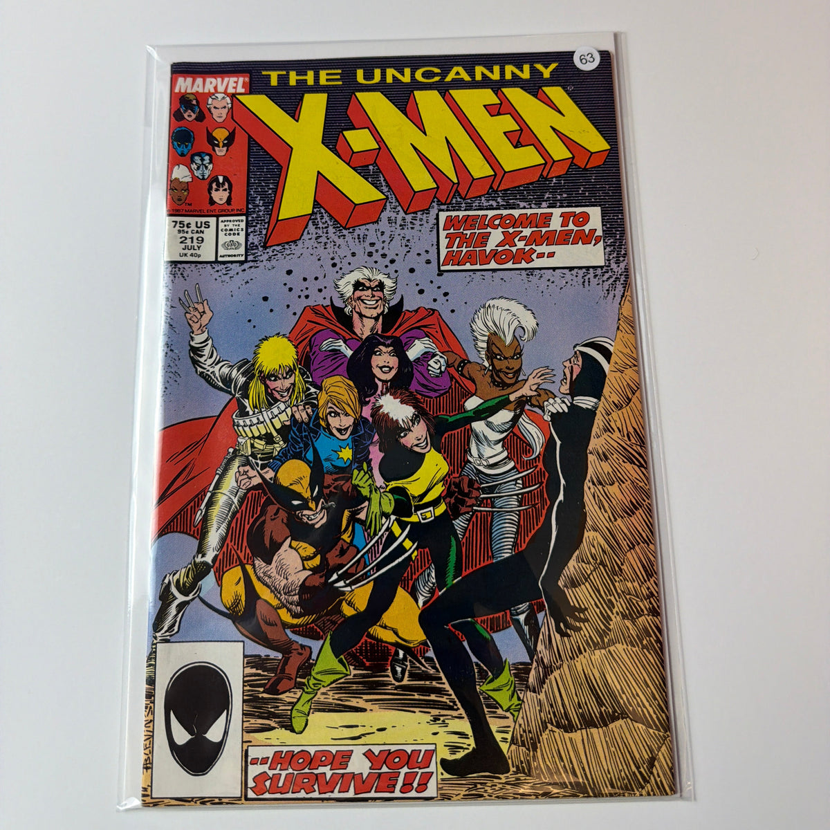 Uncanny X men #219
