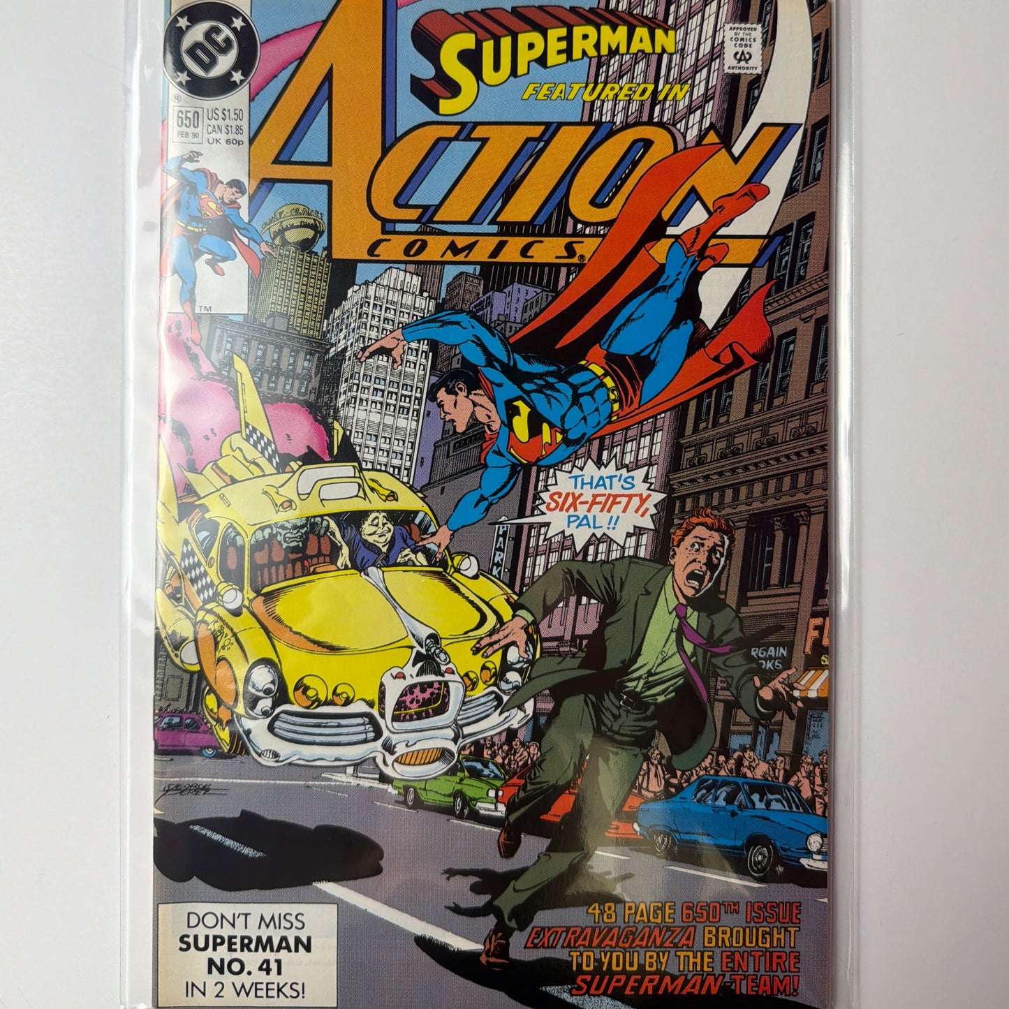Superman Featured in Action Comics #650