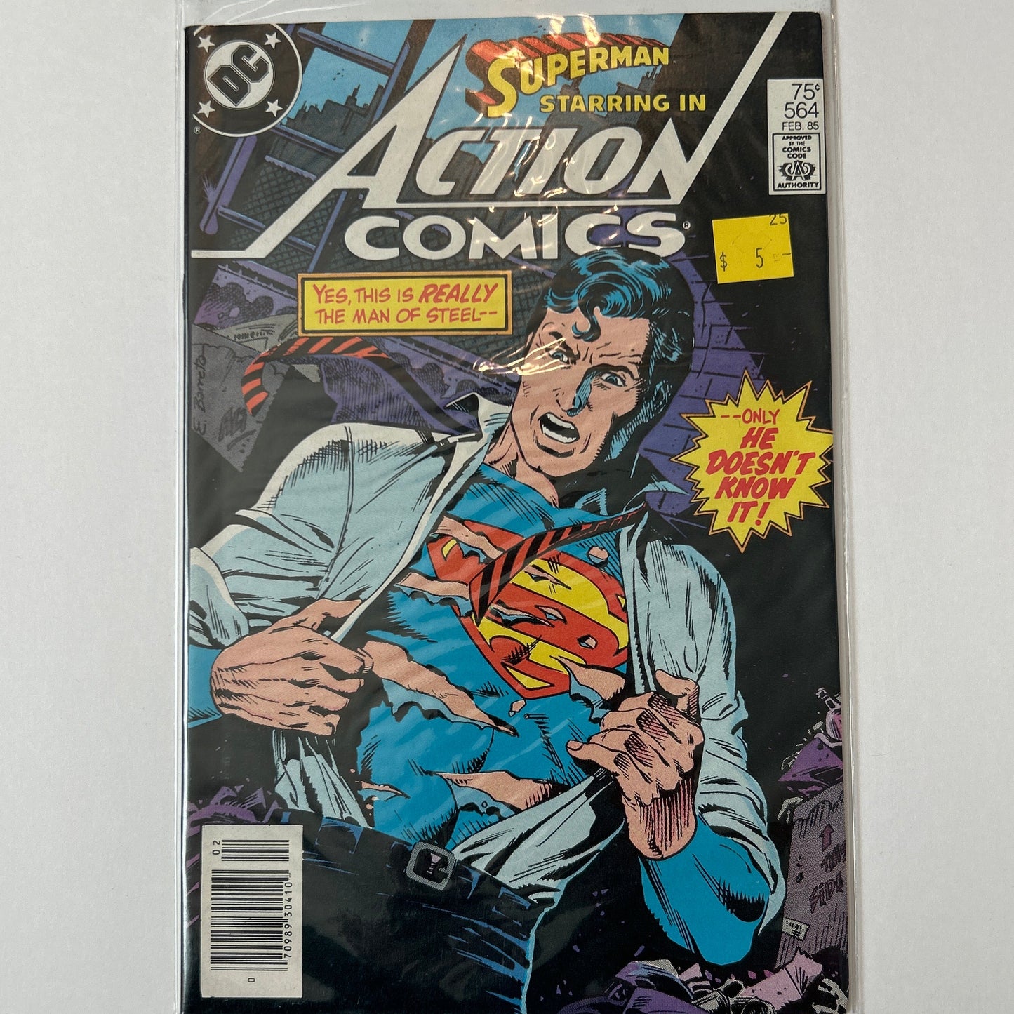 Superman Starring in Action Comics #564