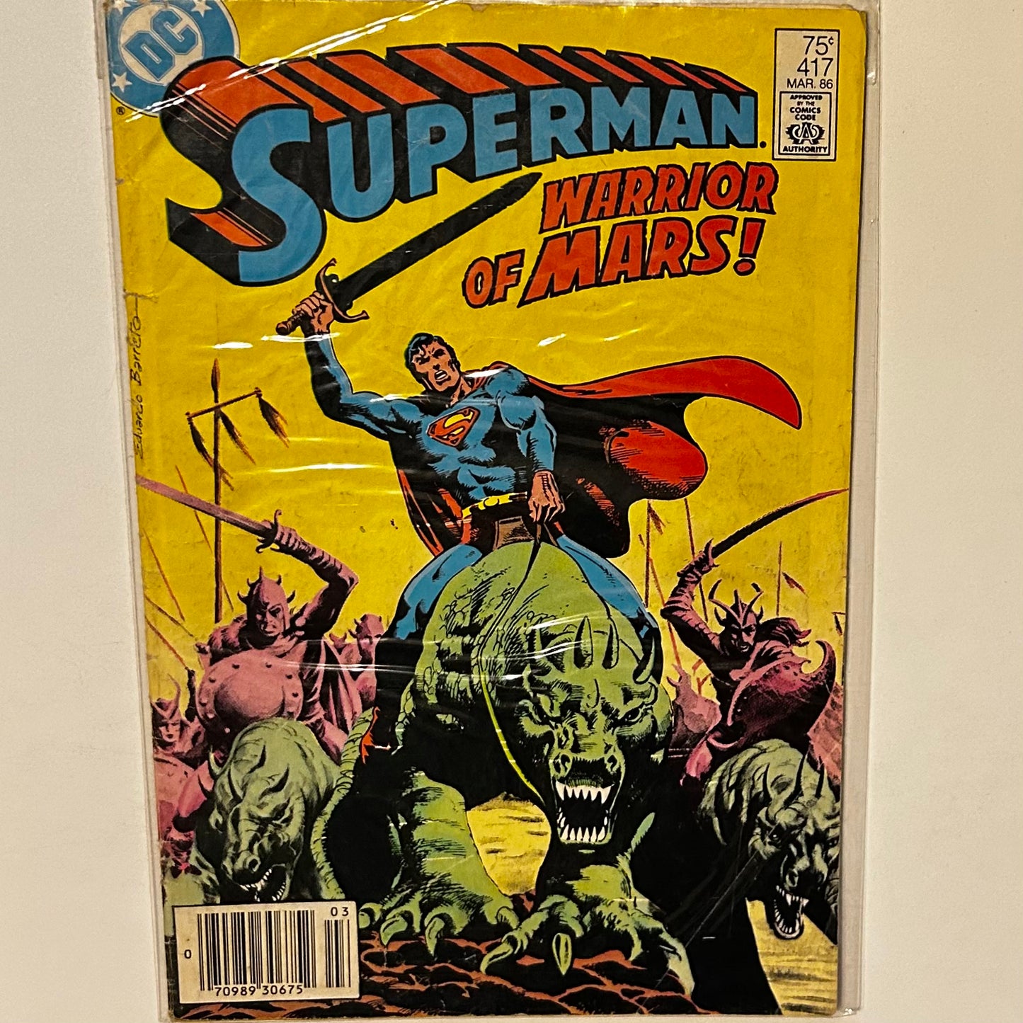 Superman #417 Newsstand