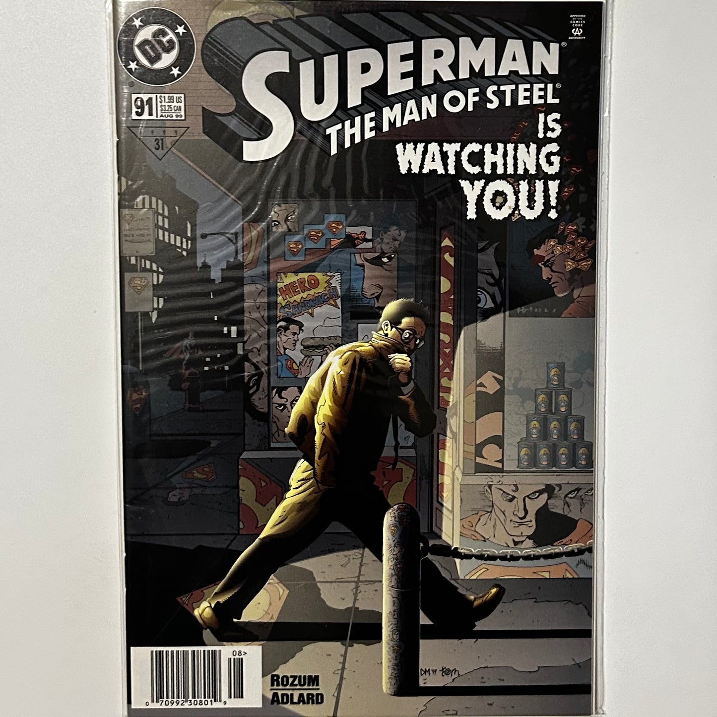 Superman Man of Steel #91 Newsstand