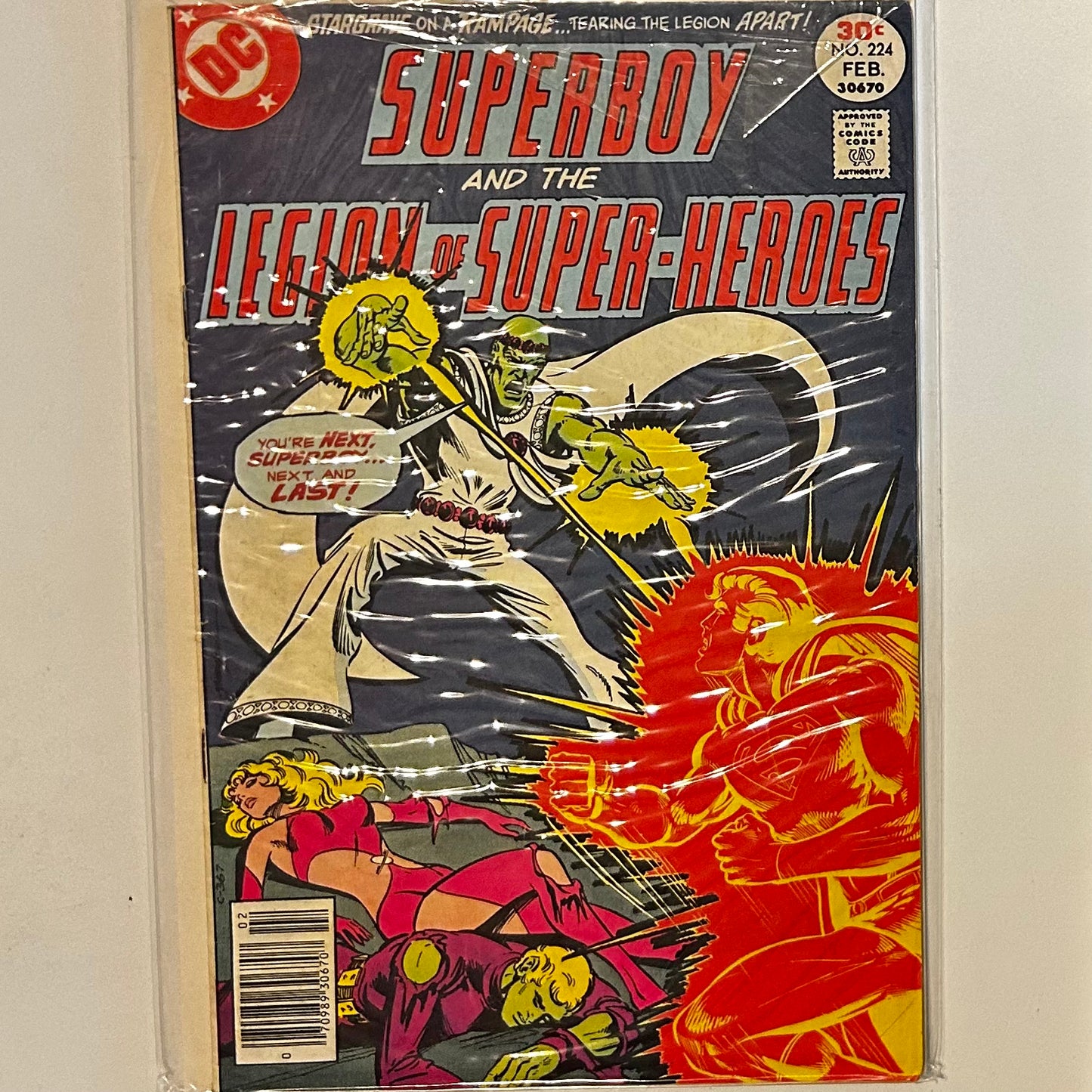 Superboy and the Legion of Superheroes #224 Newsstand