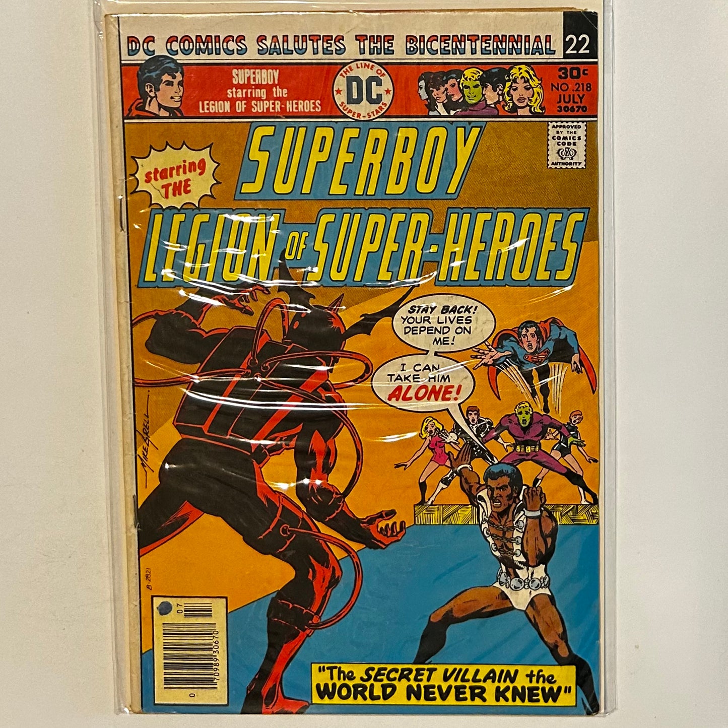 Superboy and the Legion of Superheroes #218 Newsstand