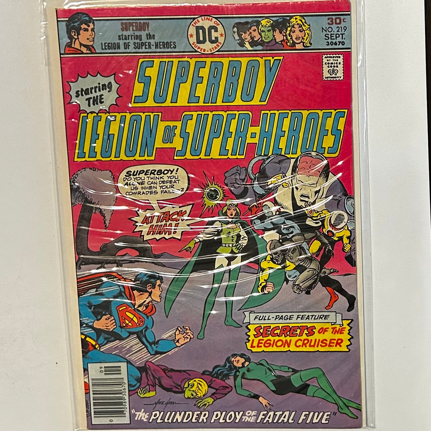 Superboy and the Legion of Superheroes #219 Newsstand