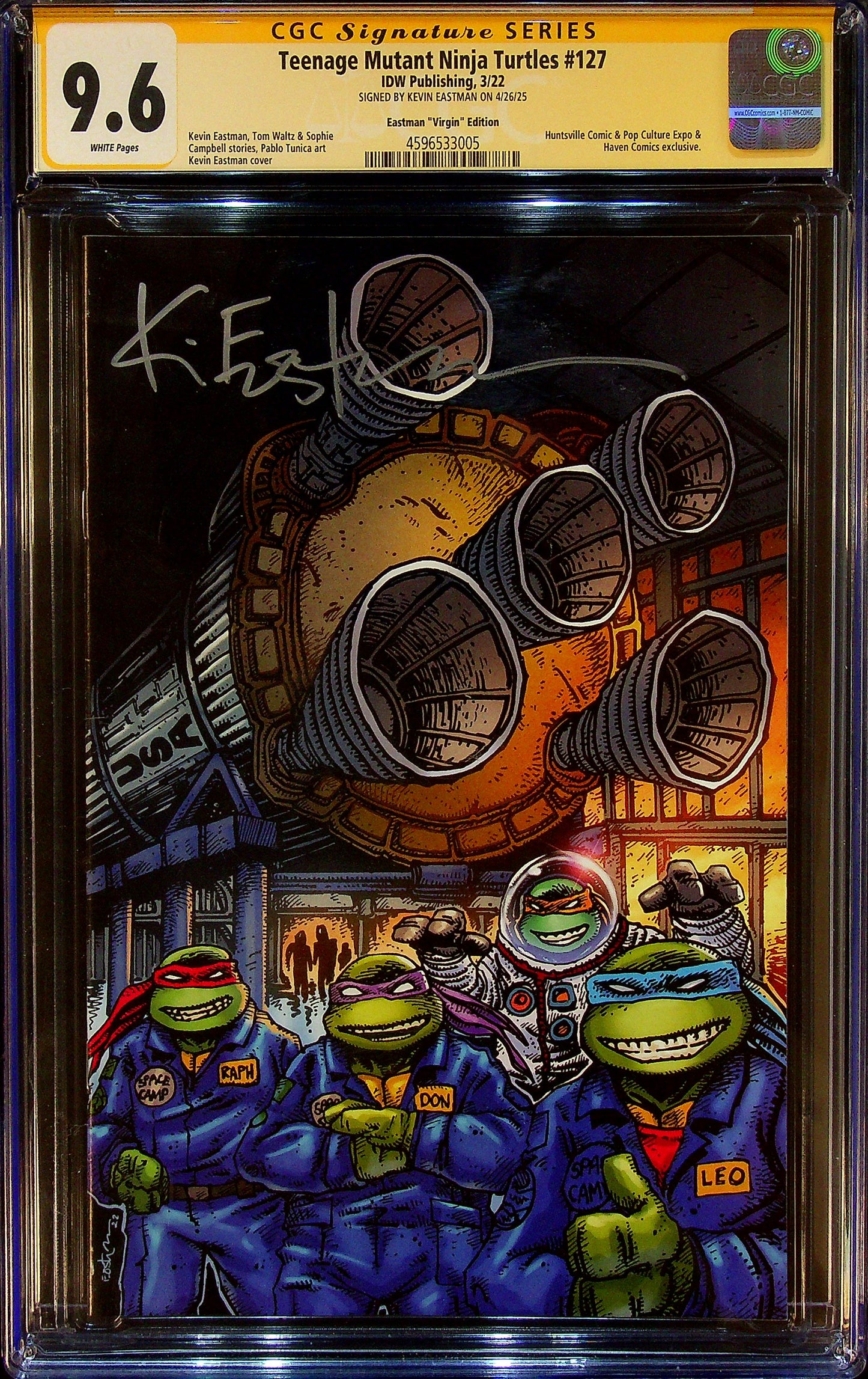Teenage Mutant Ninja Turtles #127 CGCS 9.6 Eastman "Virgin" Edition Signed by Kevin Eastman