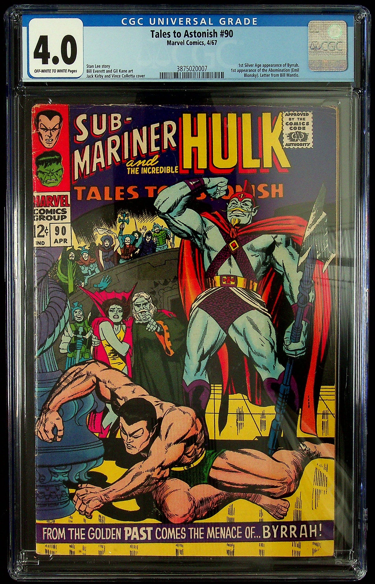 Tales to Astonish #90 CGC 4.0
