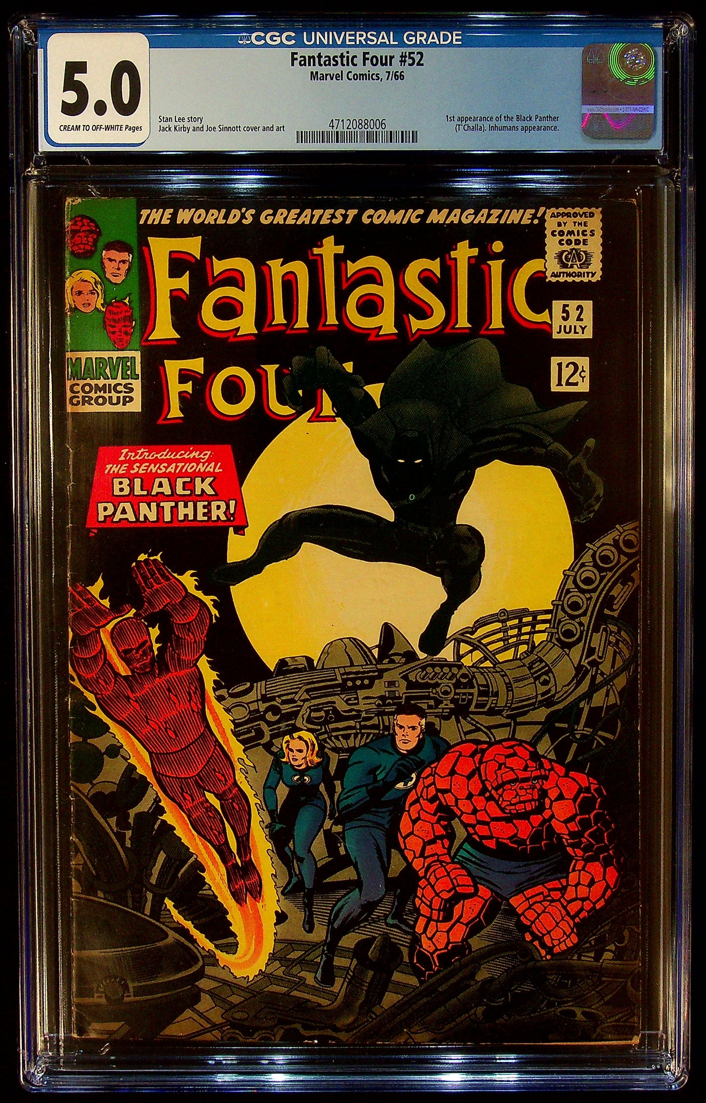 Fantastic Four #52 CGC 5.0