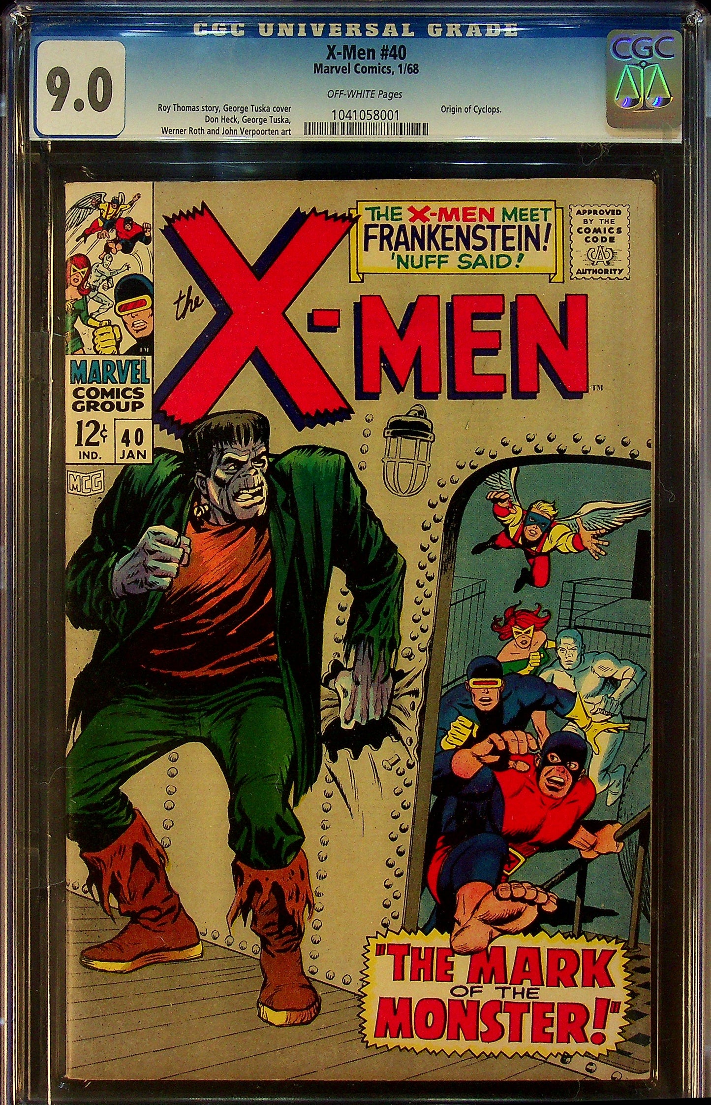 X-Men #40 CGC 9.0