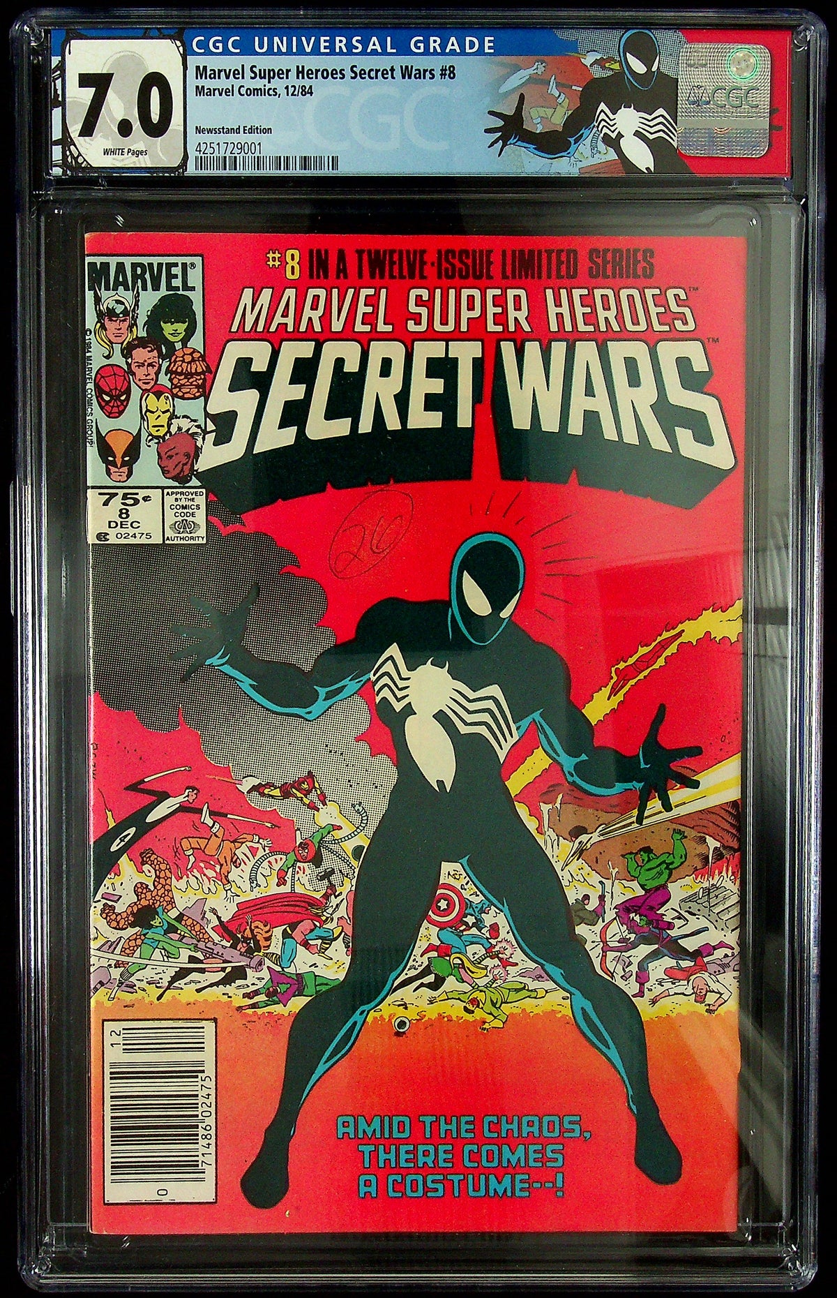Marvel Super Heros Secret Wars #8 CGC 7.0 Newsstand Edition