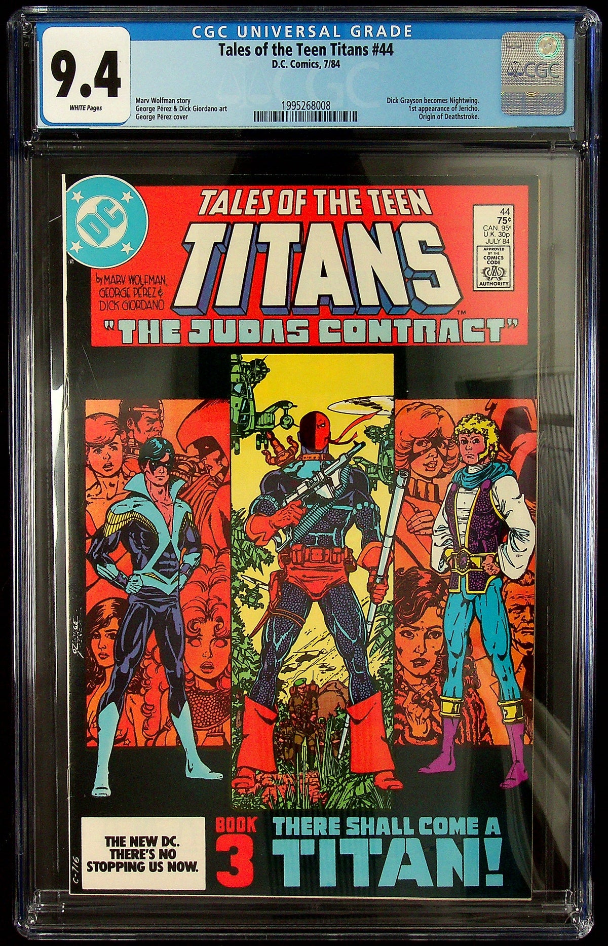 Tales of The Teen Titans #44 CGC 9.4