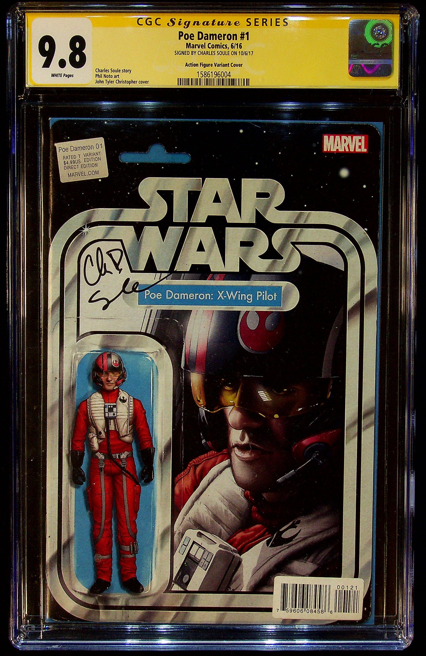 Poe Dameron #1 CGCS 9.8 Action Figure Variant