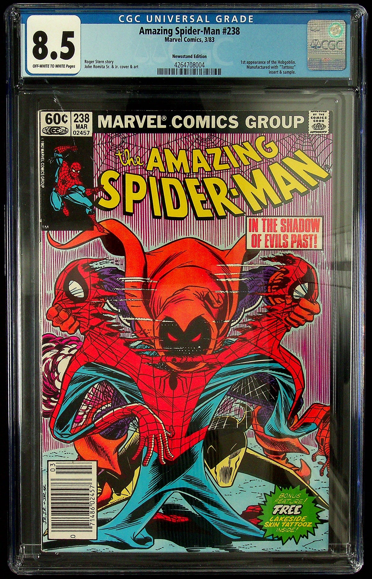 Amazing Spider-man #238 CGC 8.5 Newsstand Edition