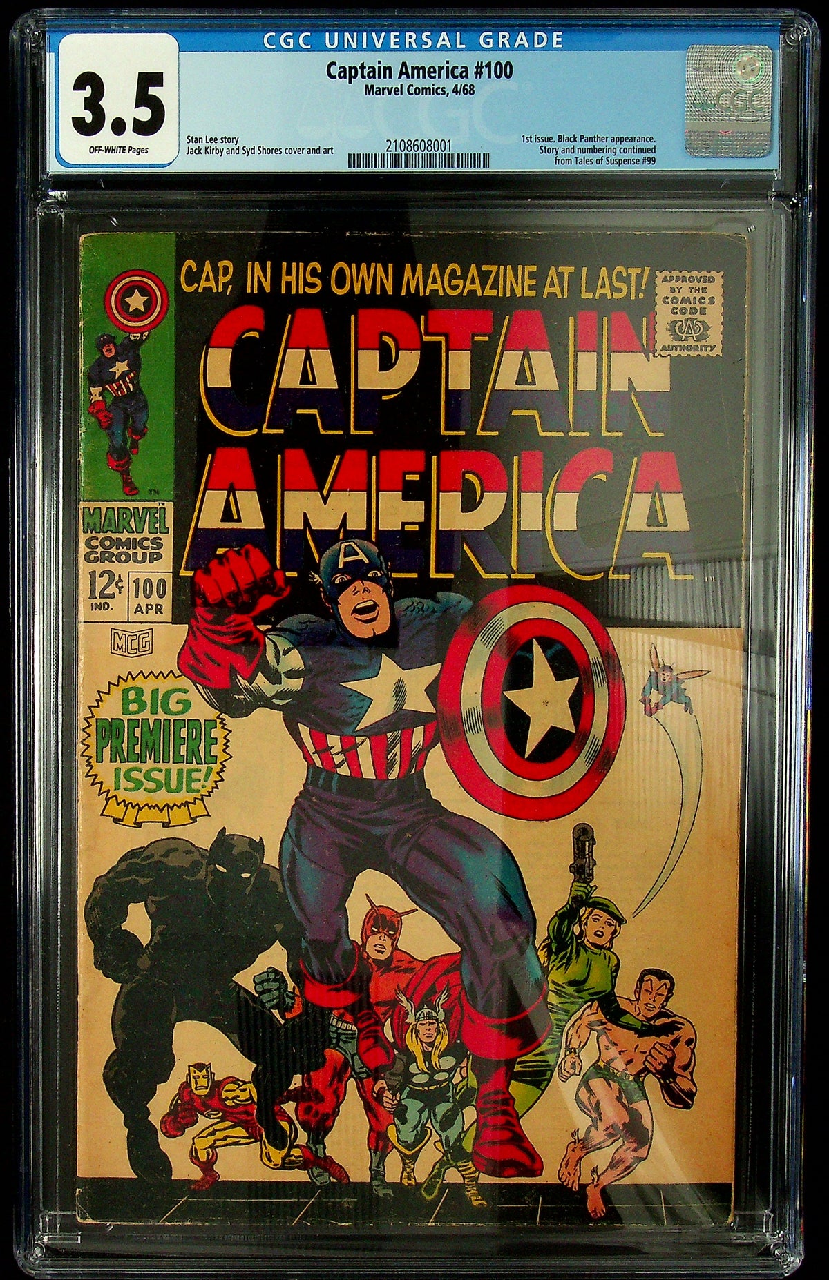 Captain America #100 CGC 3.5