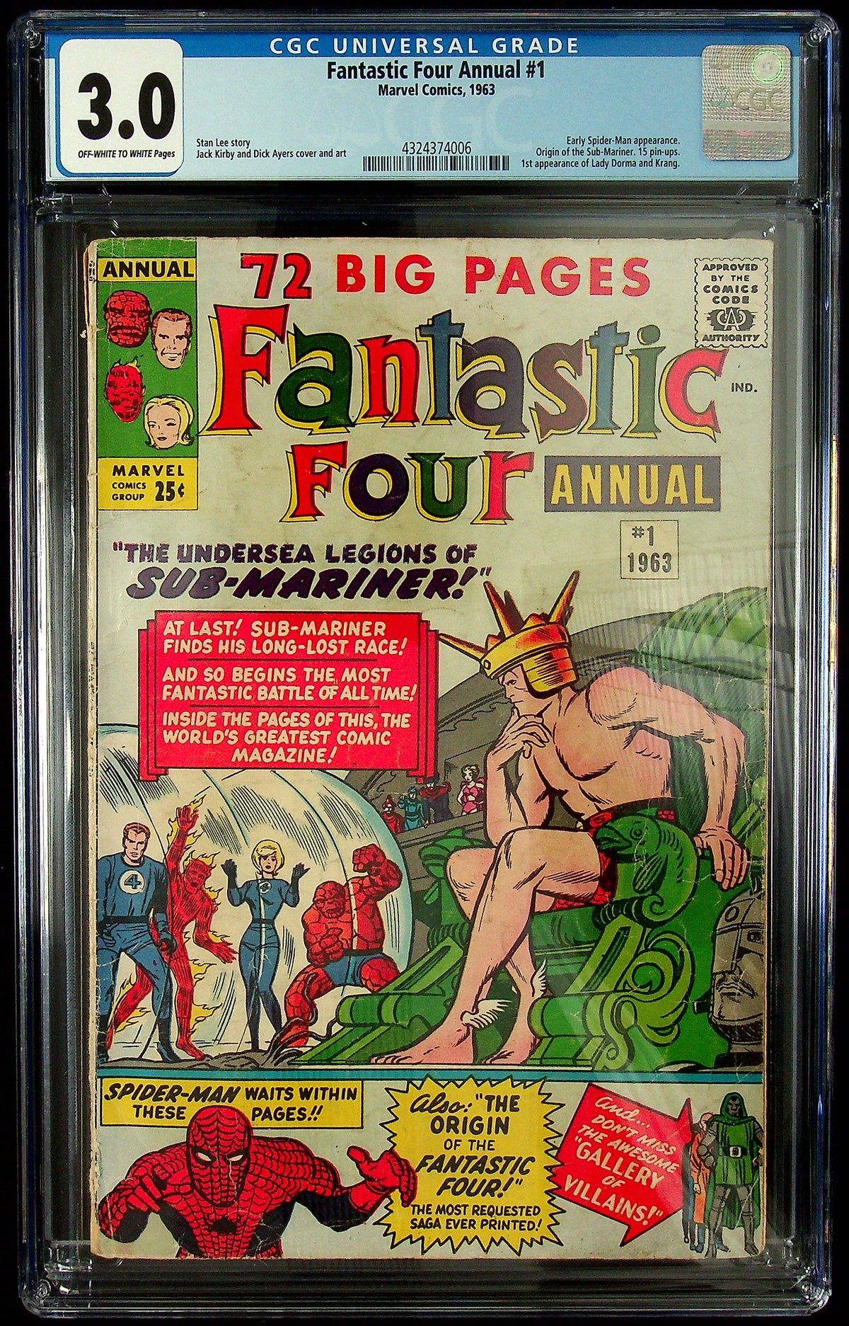 Fantastic Four Annual #1 CGC 3.0