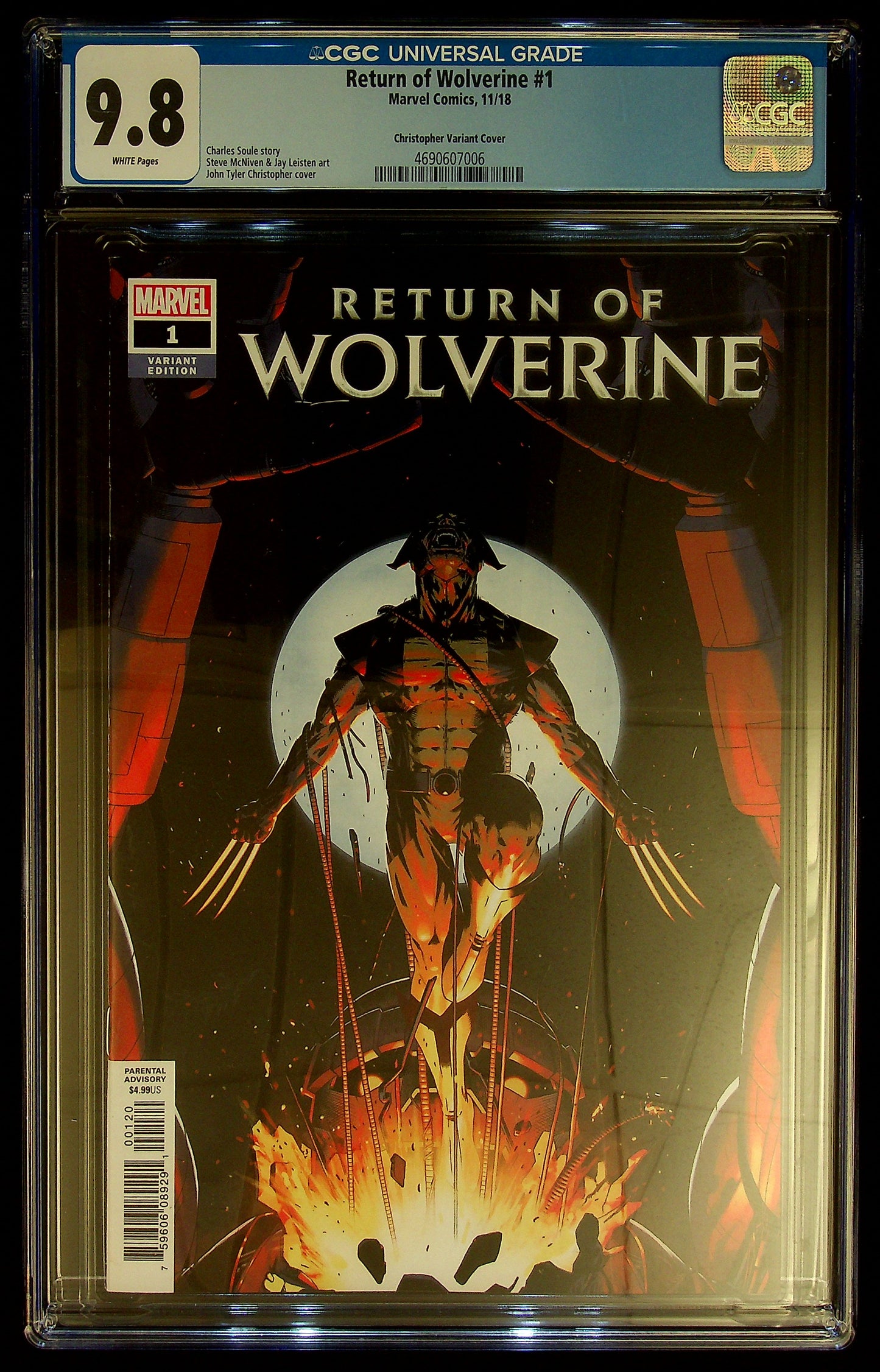Return of Wolverine #1 CGC 9.8 Christopher Variant
