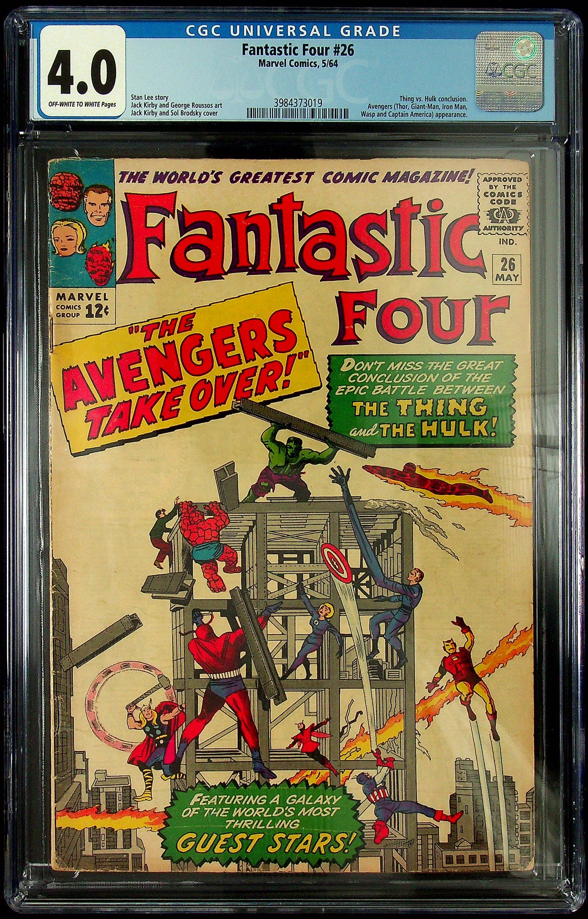 Fantastic Four #26 CGC 4.0