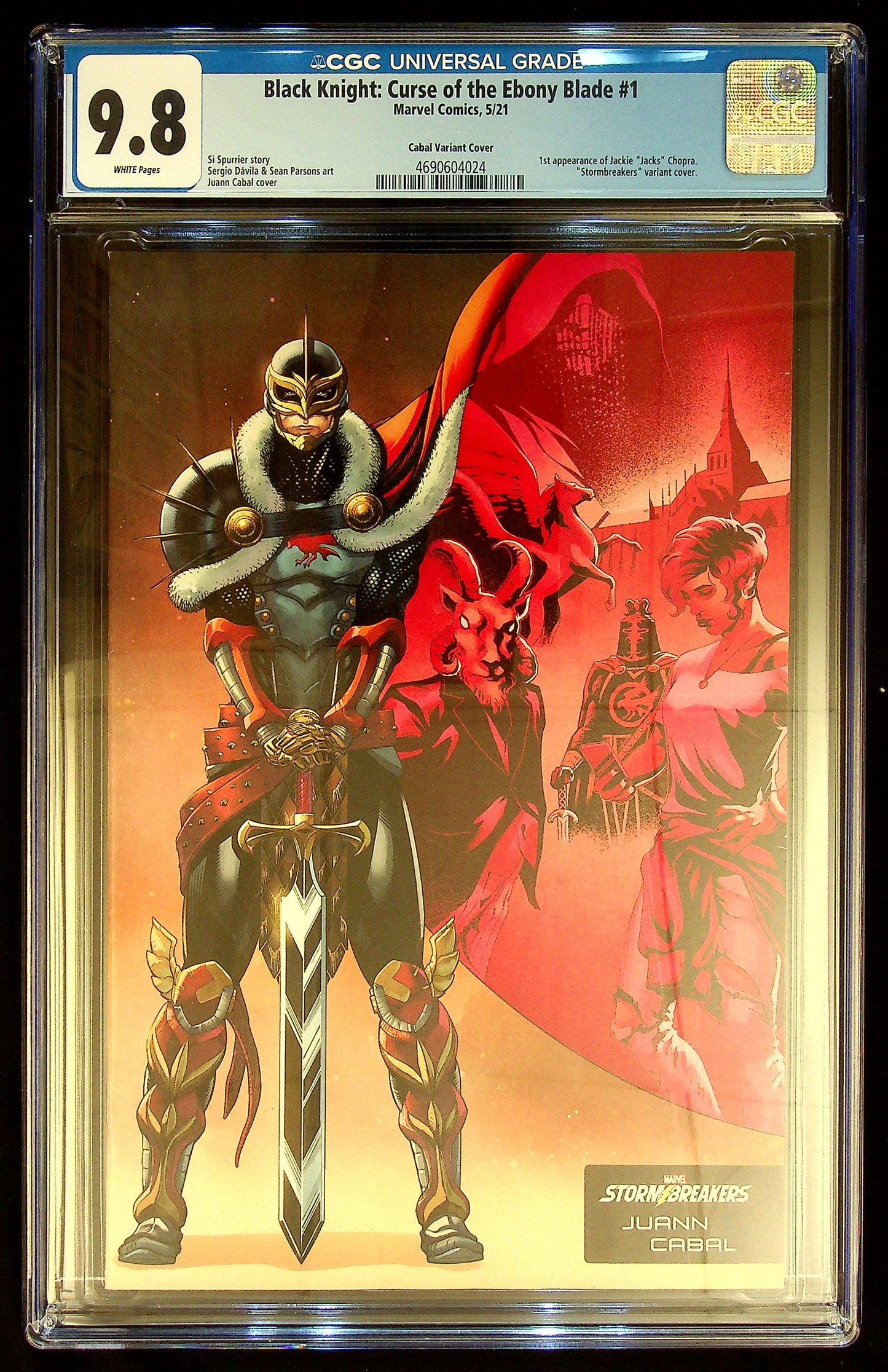 Black Knight: Curse of the Ebony Blade #1 CGC 9.8 Cabal Variant