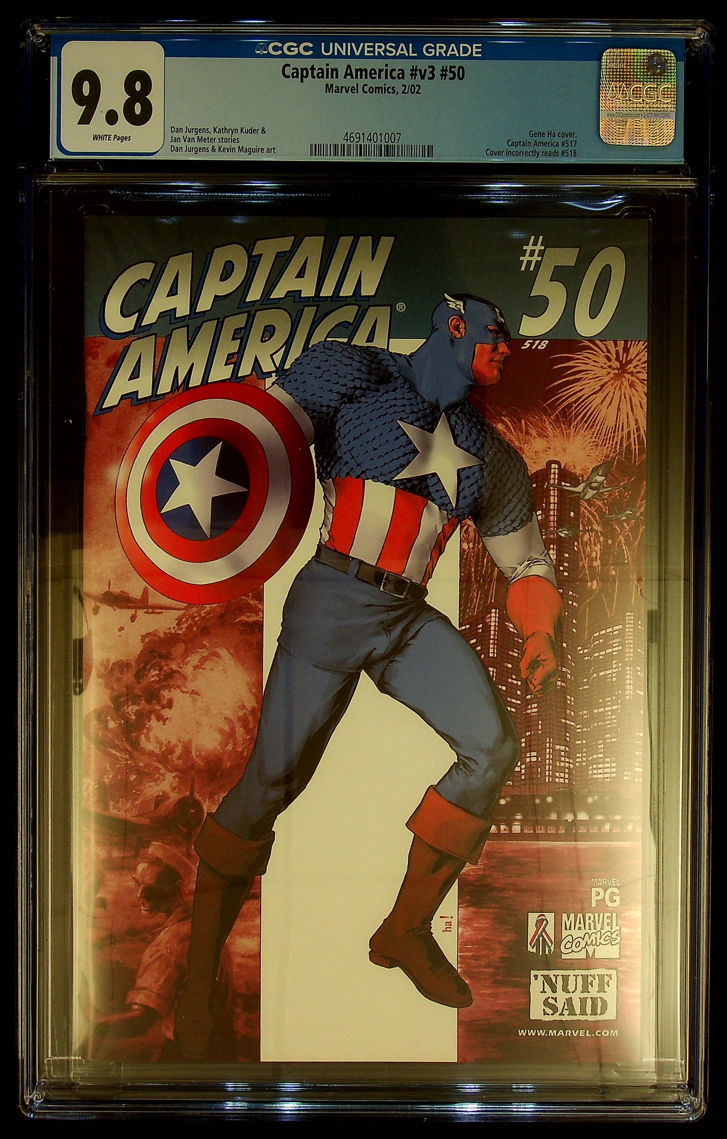 Captian America #V3 #50 CGC 9.8