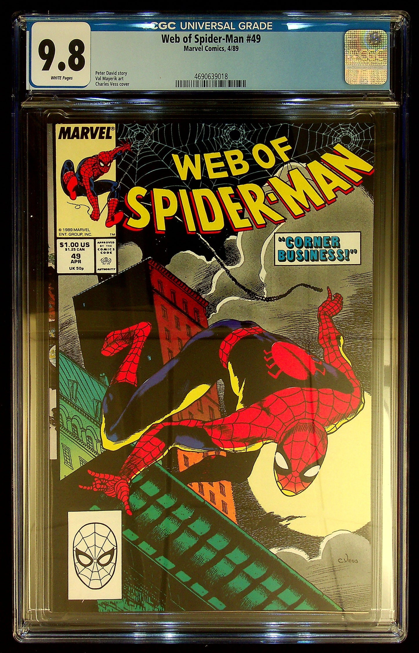 Web of Spider-Man #49 CGC 9.8