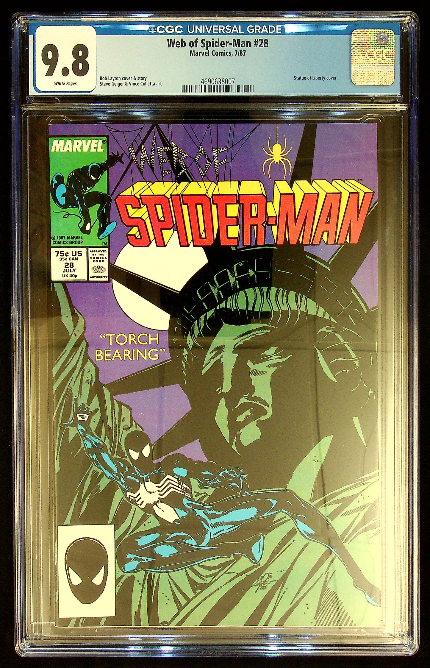 Web of Spider-Man #28 CGC 9.8