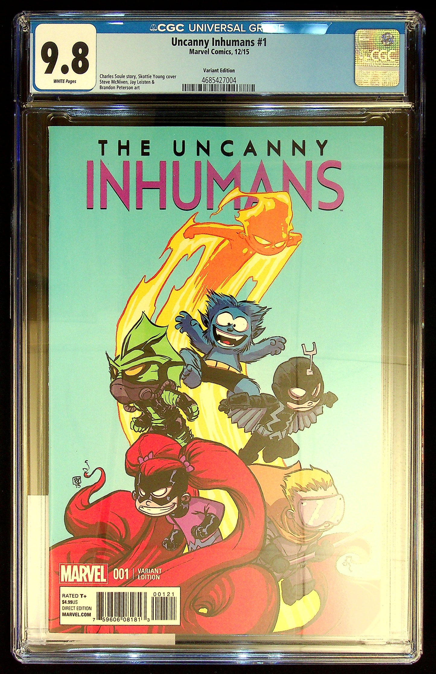 Uncanny Inhumans #1 CGC 9.8 Variant Edition