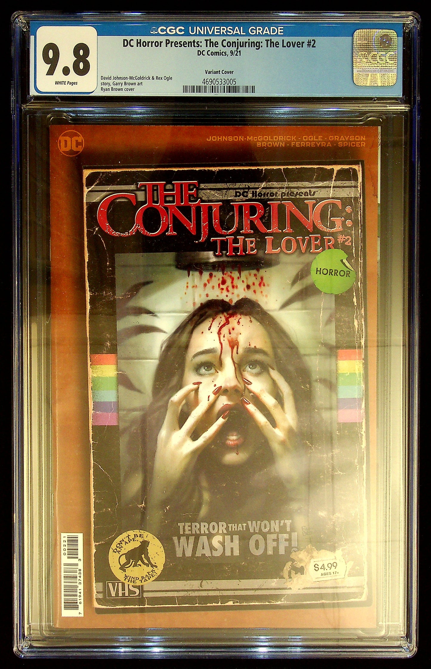 DC Horror Presents: The Conjuring: The Lover #2 CGC 9.8 Variant