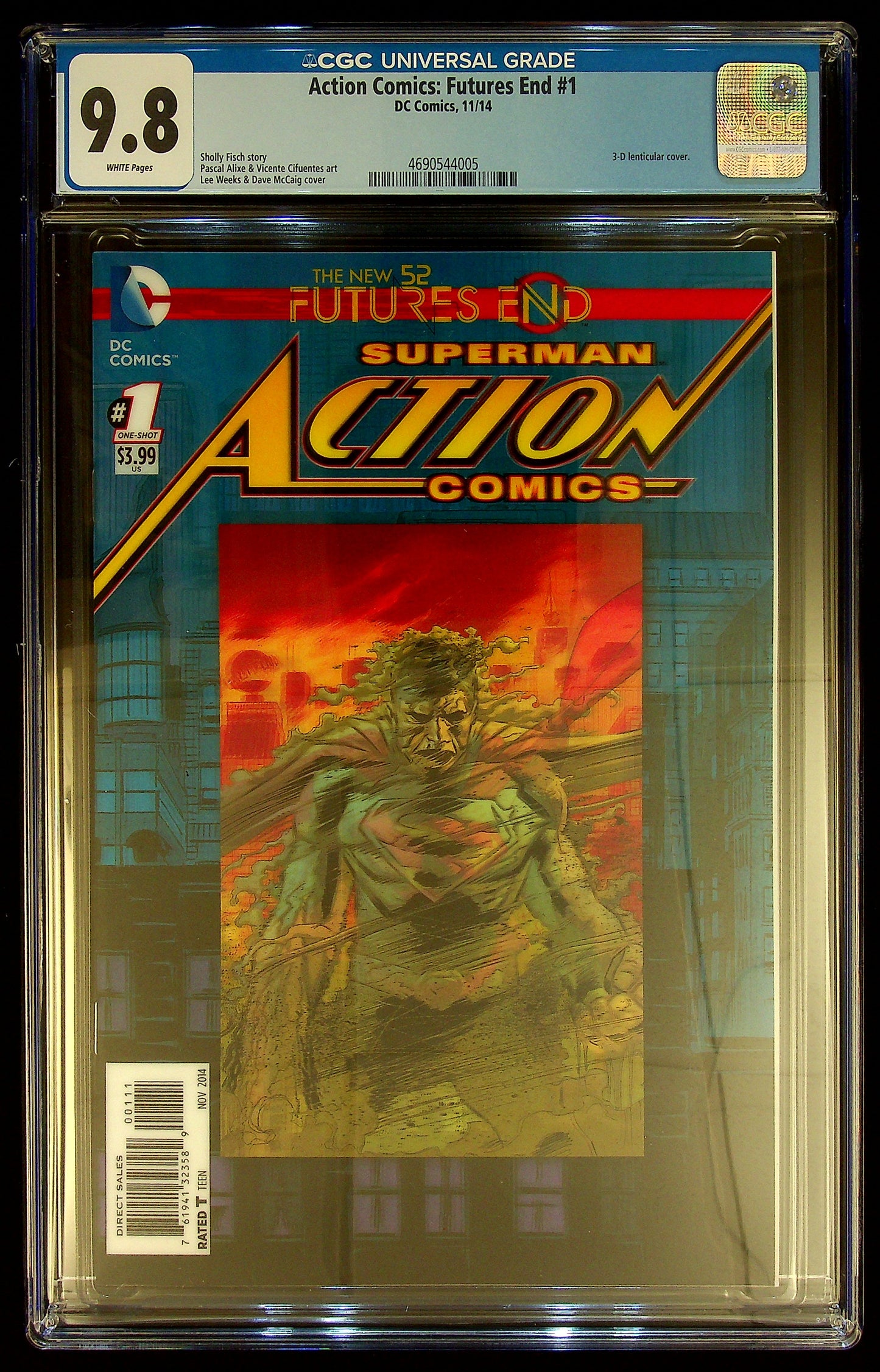 Actions Comics Futures End #1 CGC 9.8