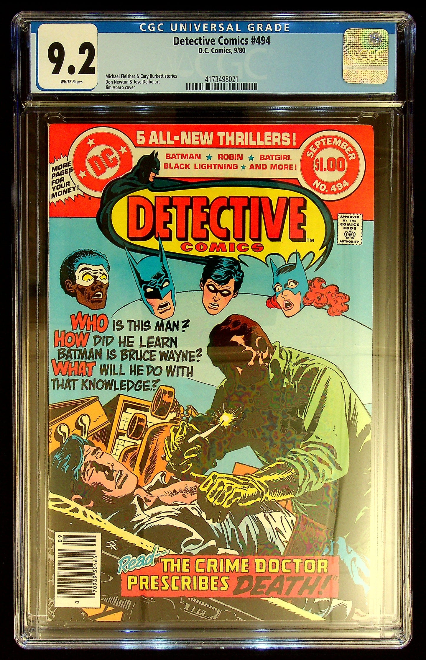Detective Comics #494 CGC 9.2