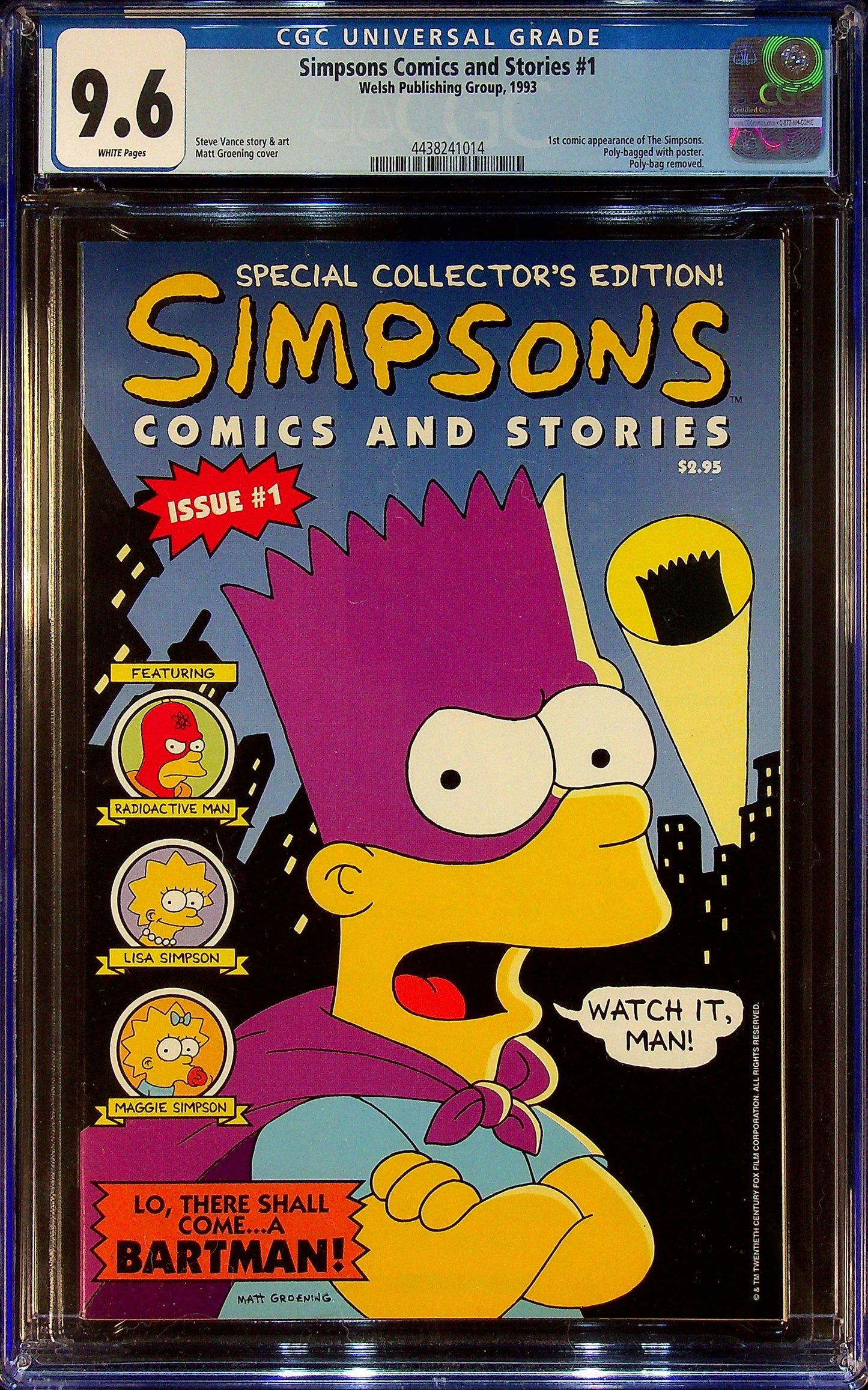 Simpsons Comics and Stories #1 CGC 9.6