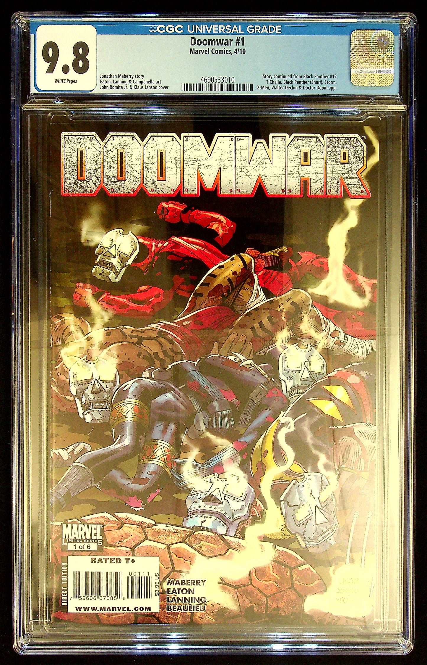 Doomwar #1 CGC 9.8
