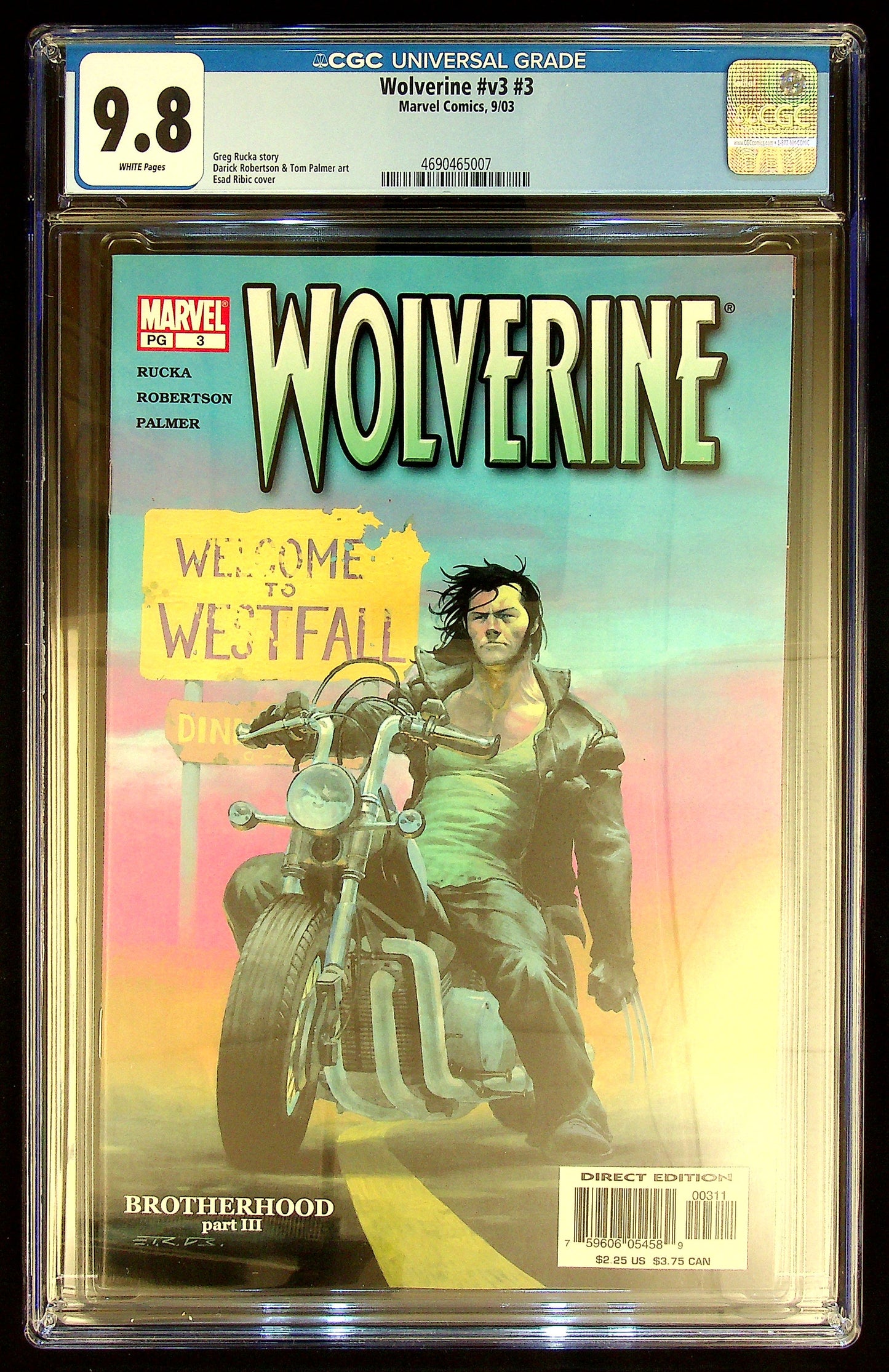 Wolverine #v3 #3 CGC 9.8