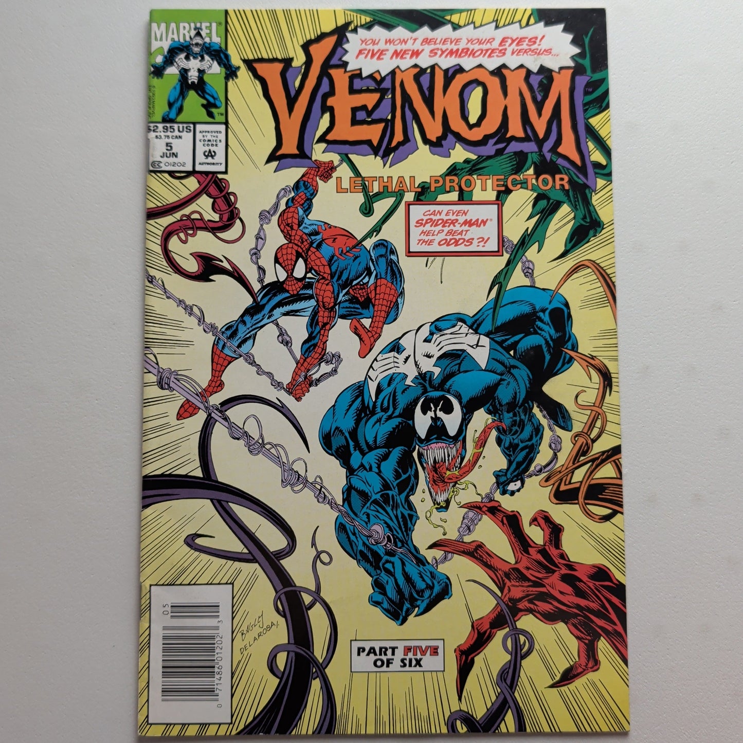 Venom Lethal Protector #5 Newsstand (VF+)