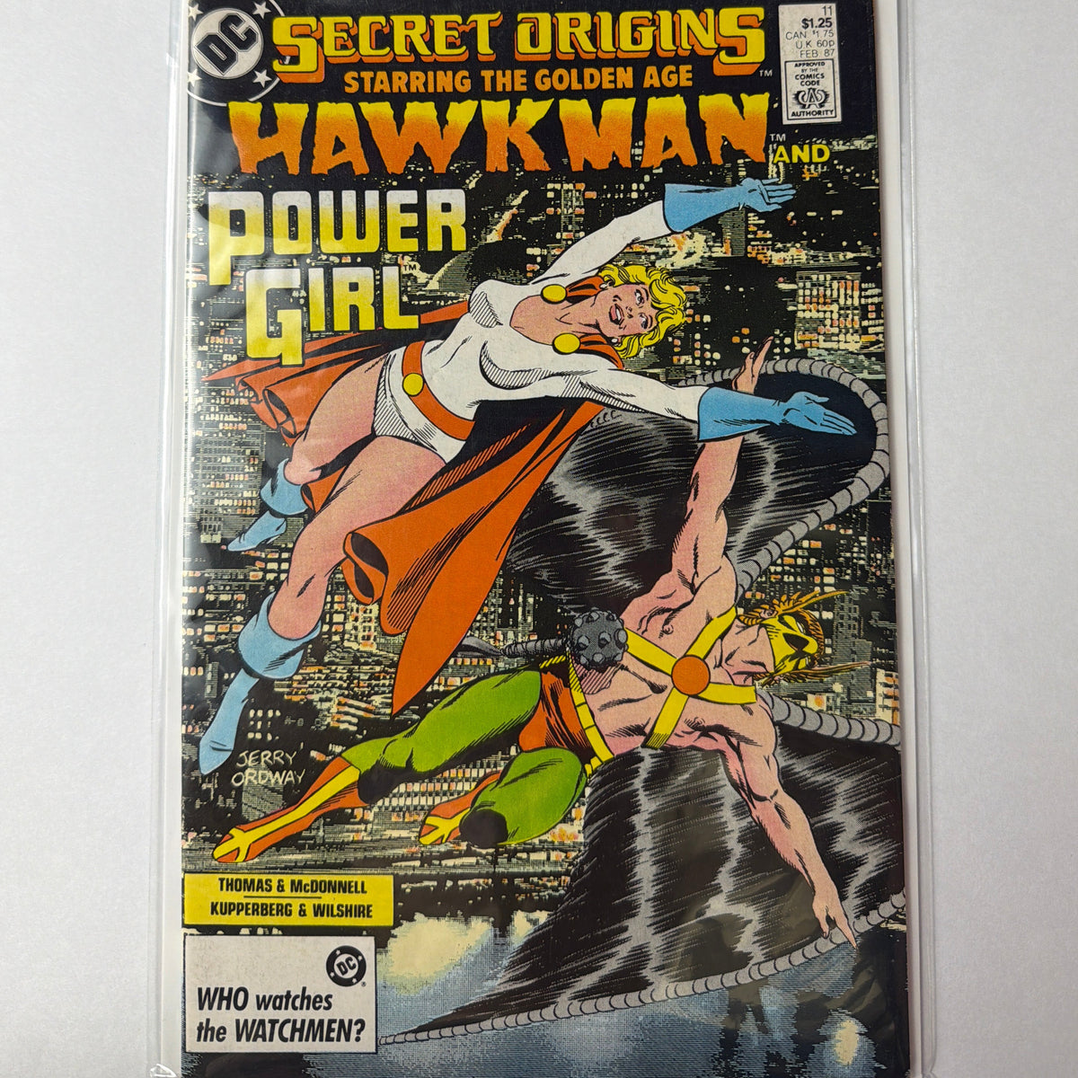 Secret Origins Starting The Golden Age Hawkman and Power Girl #11 (VF-)