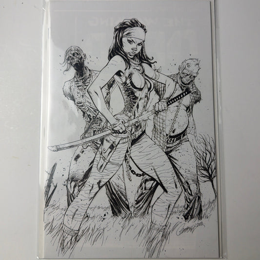 The Walking Dead #19 Black and White Virgin Variant