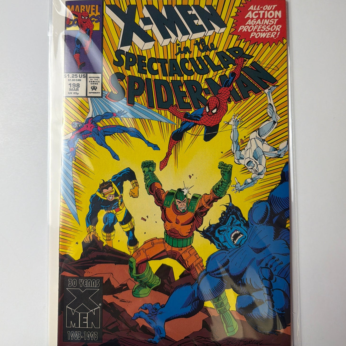 X-Men in The Spectacular Spider-Man #198