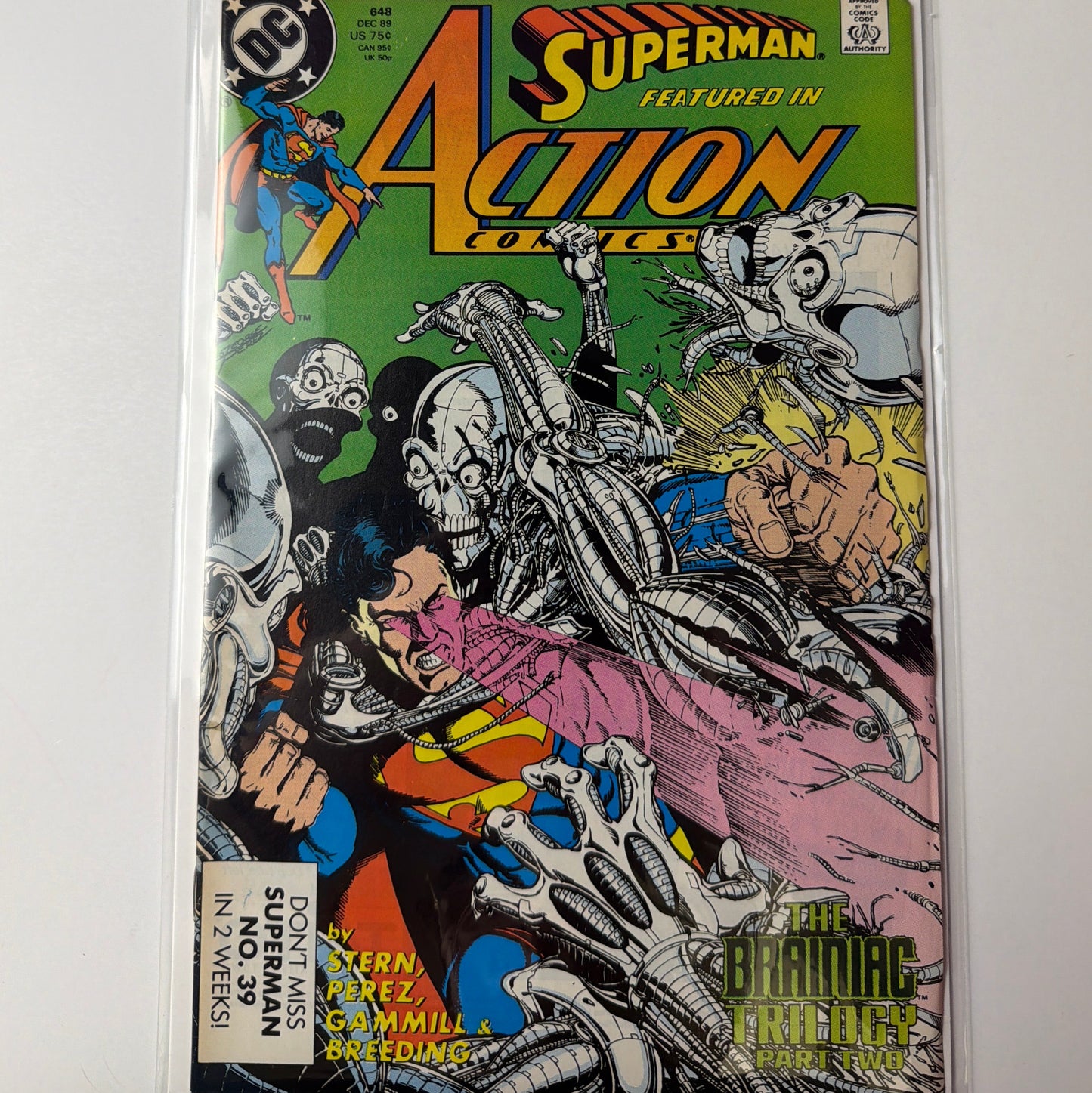 Superman featured  in Action Comics #648