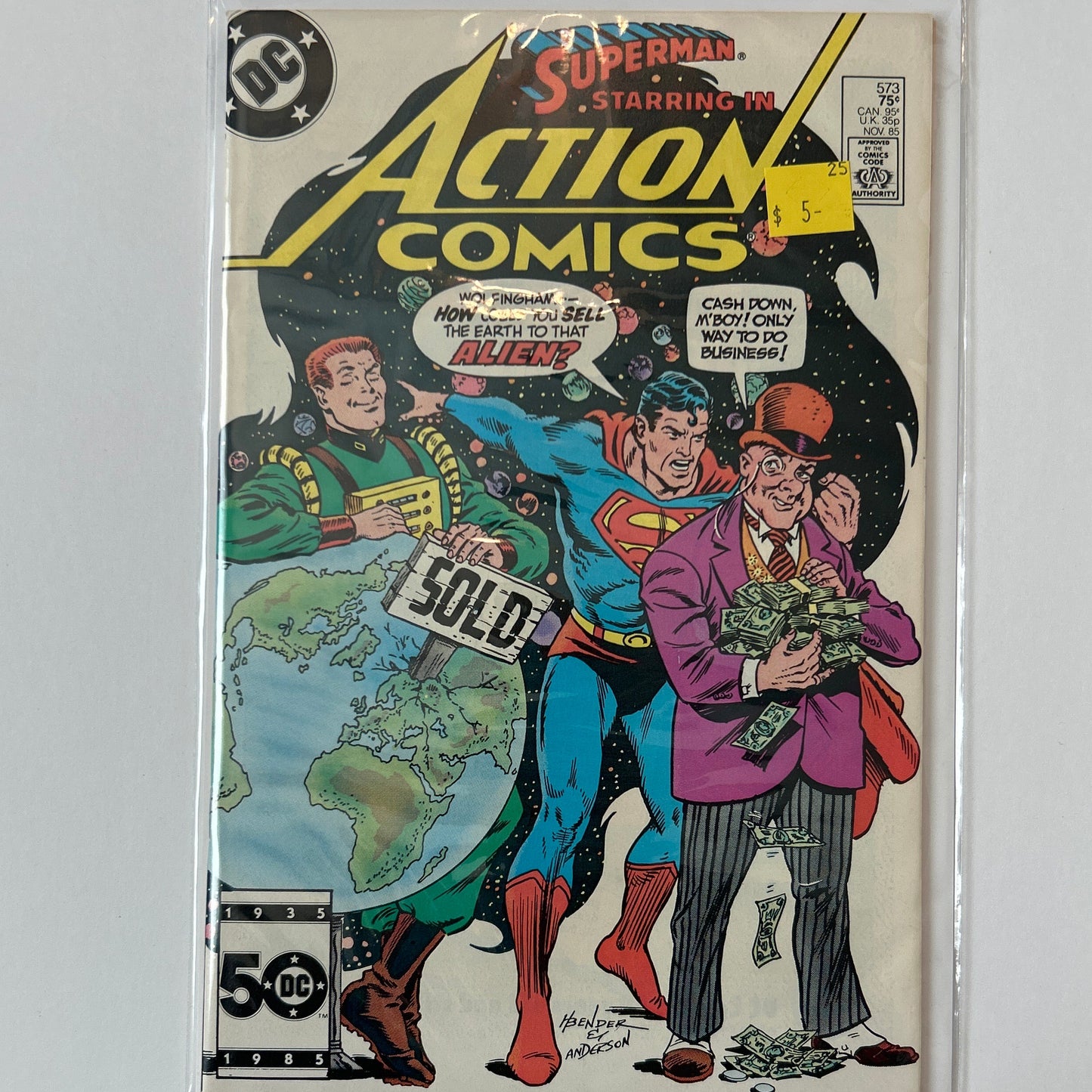 Superman Starring in Action Comics #573