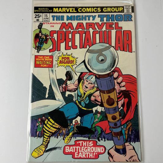The mighty Thor starring in marvel spectacular #15