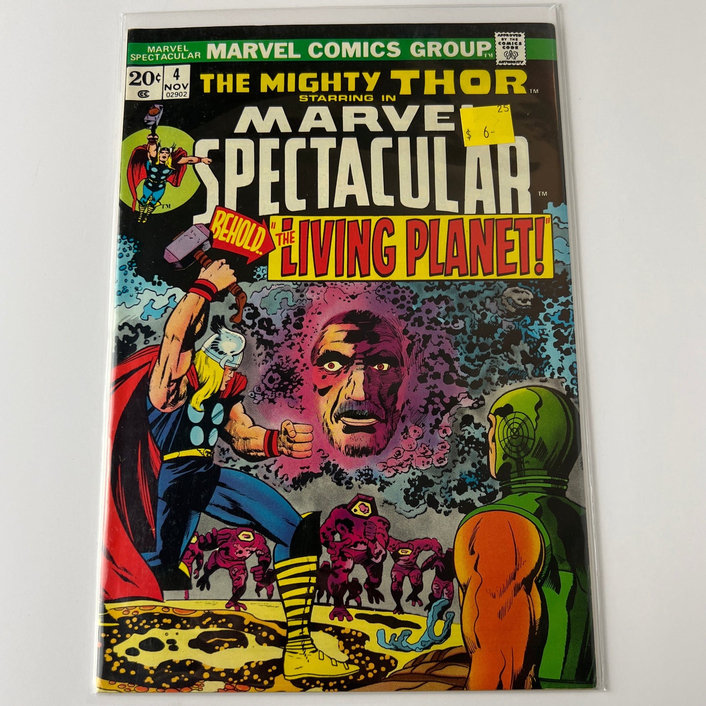 The mighty Thor starring in marvel spectacular #4