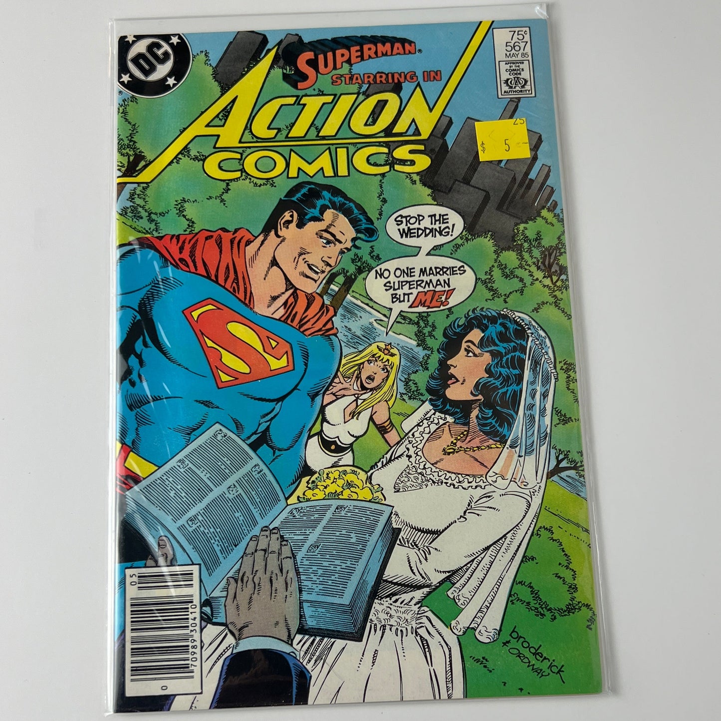 Superman starring in action comics #567