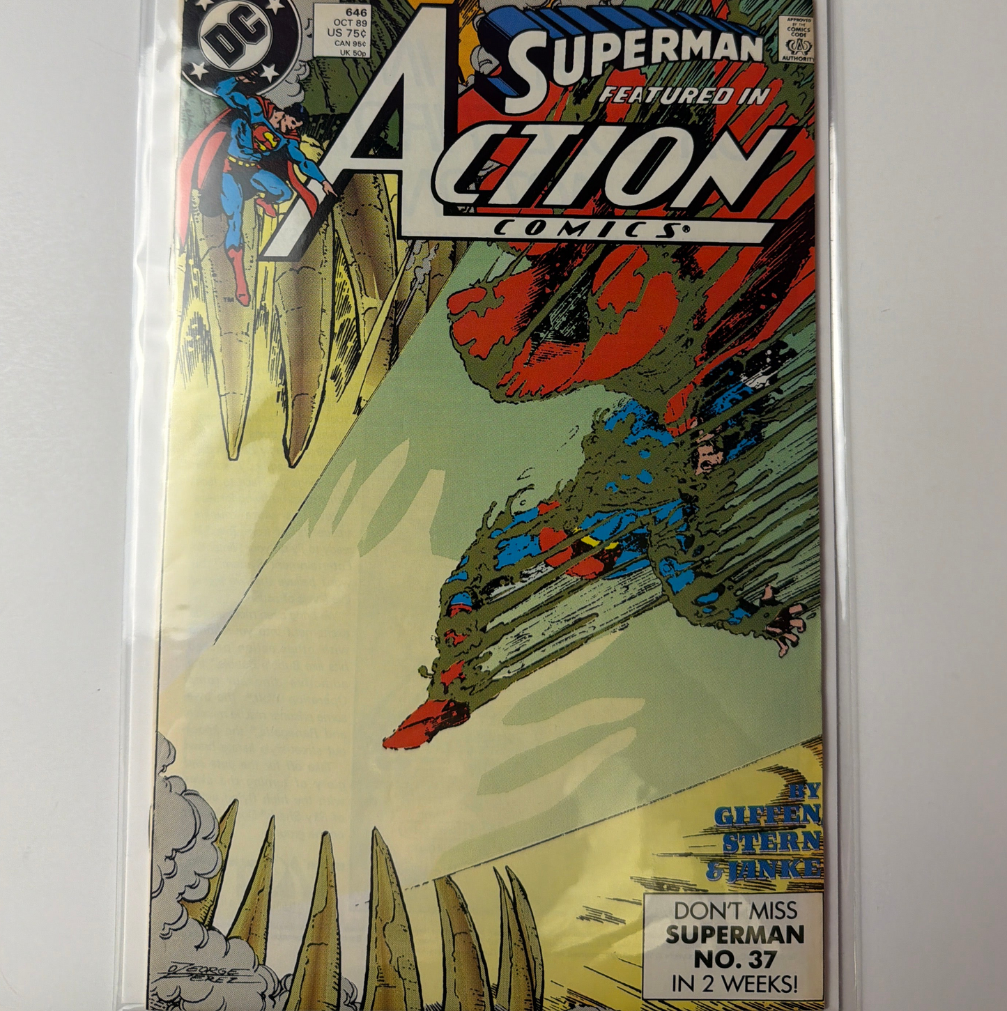 Superman featured  in Action Comics #37