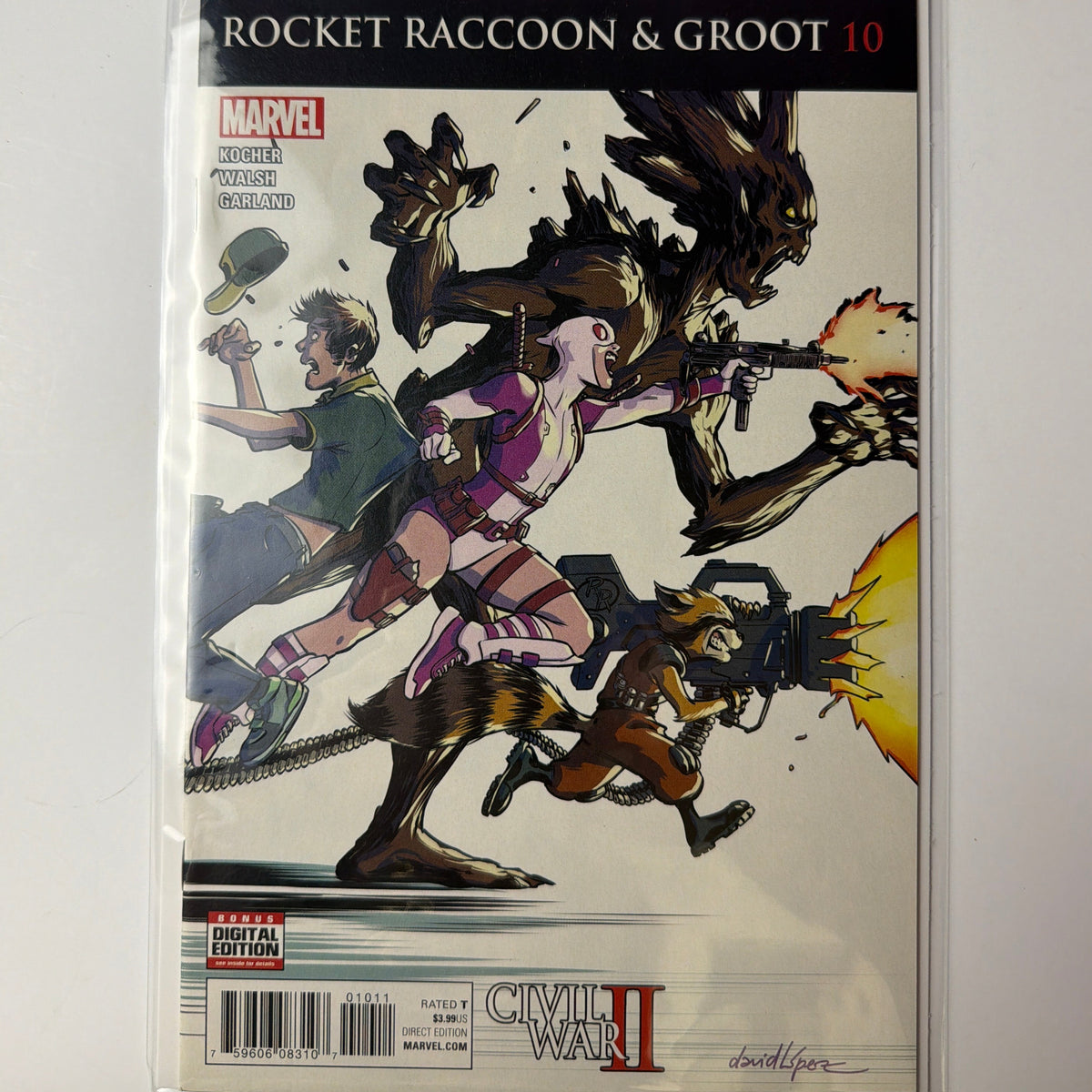 Rocket Raccoon & Groot Civil War II #10