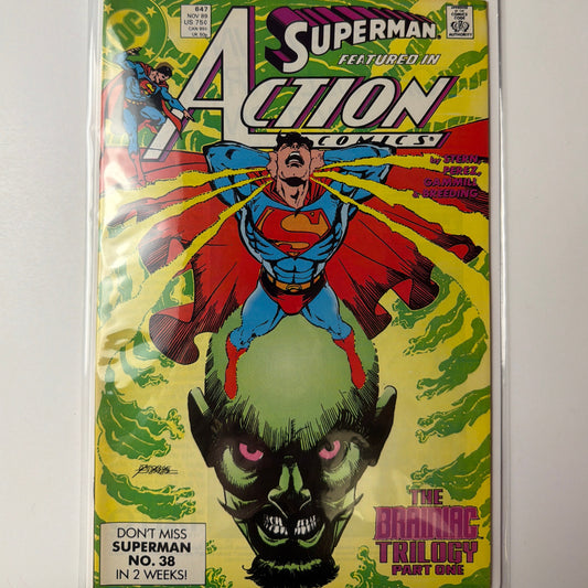 Superman featured  in Action Comics #647