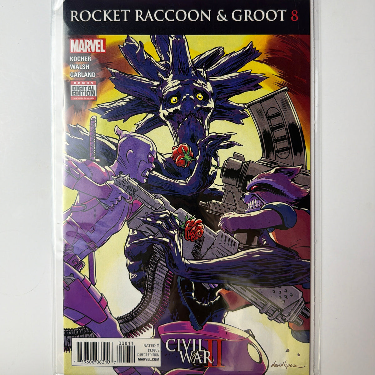 Rocket Raccoon & Groot Civil War II #8