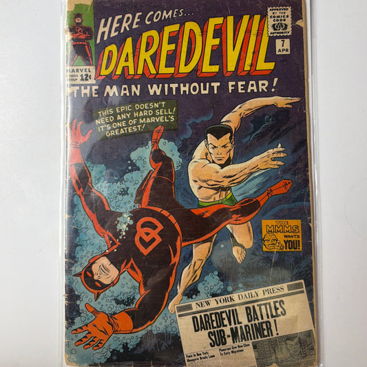 Here Comes Daredevil The Man Without Fear #7 (GD+)