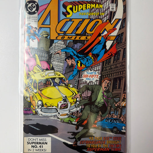 Superman Featured in Action Comics #650