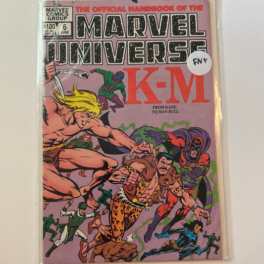 The Official Handbook of the Marvel Universe K-M #6